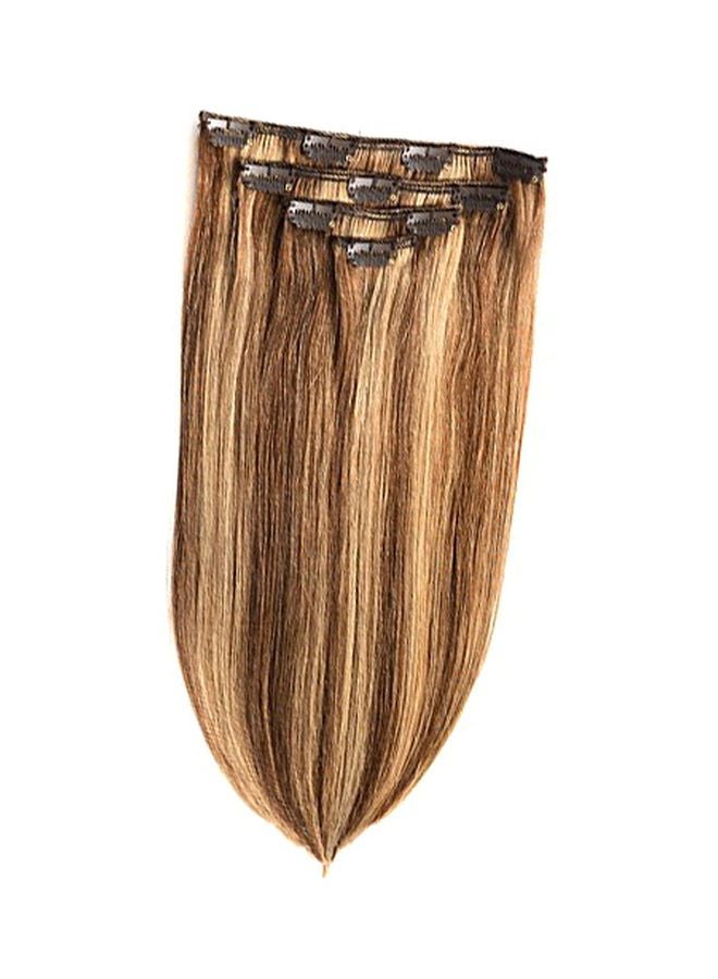 Pack Of 4 Clip-In 7A Remy Hair Extensions Chocolate Brown 20inch - v1570888725/N30612449A_1