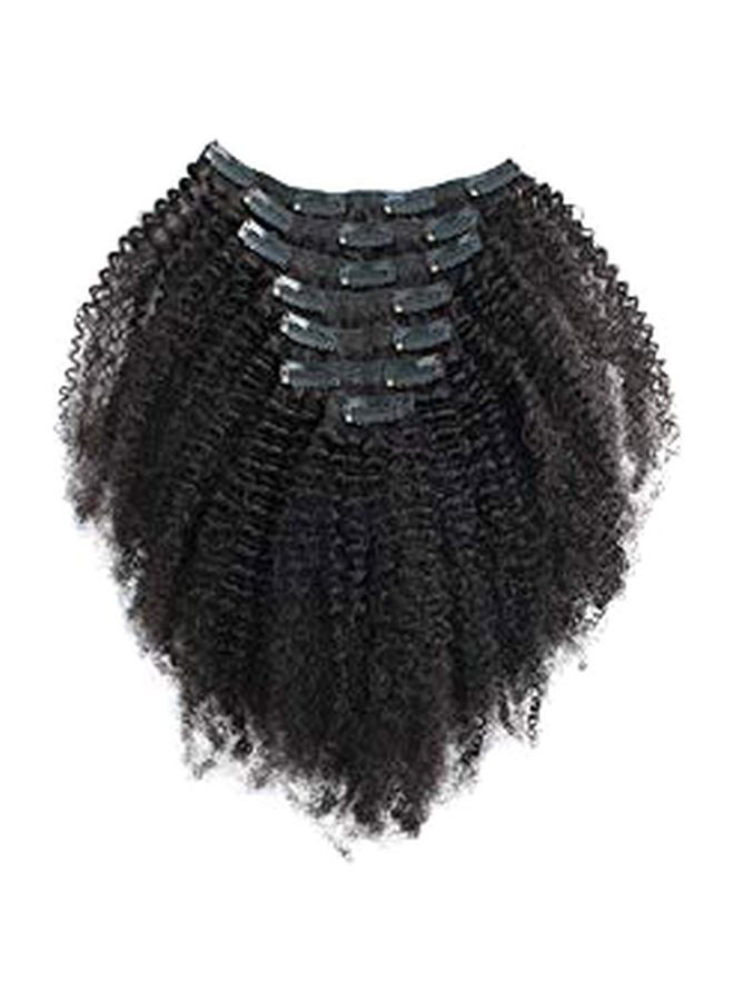 Sassina 7-Piece Clip In Human Hair Extension Black 22inch - Image 1