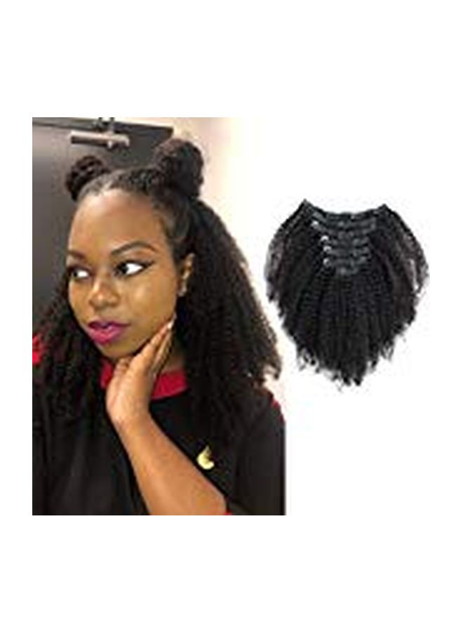 Sassina 7-Piece Clip In Human Hair Extension Black 22inch - Image 2