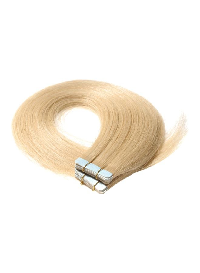 Fashion-Station 20-Piece Tape In Virgin Human Hair Extension Bleach Blonde 16inch - Image 1