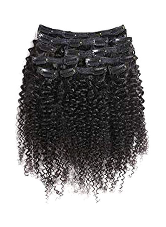 URbeauty 10-Piece Clip In Short Afro Curl Hair Extension Natural Black 10inch  - Image 1