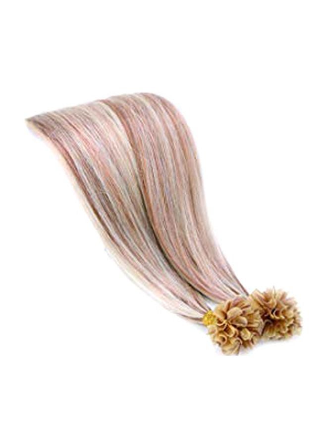 SEGO Straight Hair Extension Strand Set Brown 20inch - Image 1