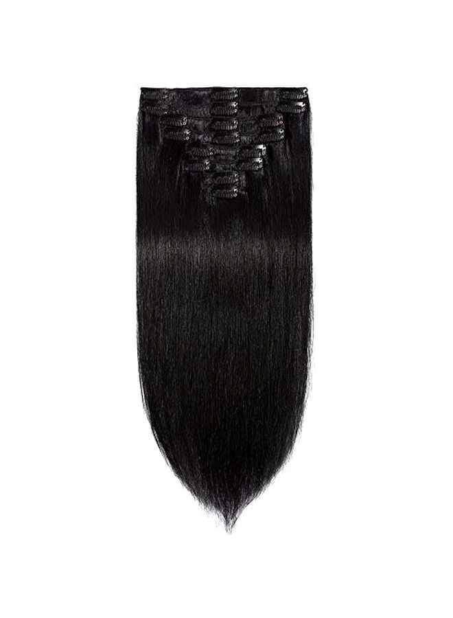 8-Piece Clip In Straight Hair Extension Set 1 Jet Black 22inch - v1570889342/N30616929A_1