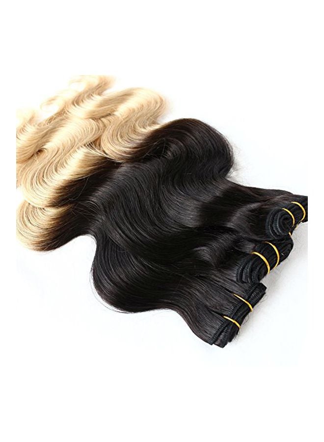 2-Piece Hair Extension Set Gold/Black 8inch - v1570889557/N30609777A_3