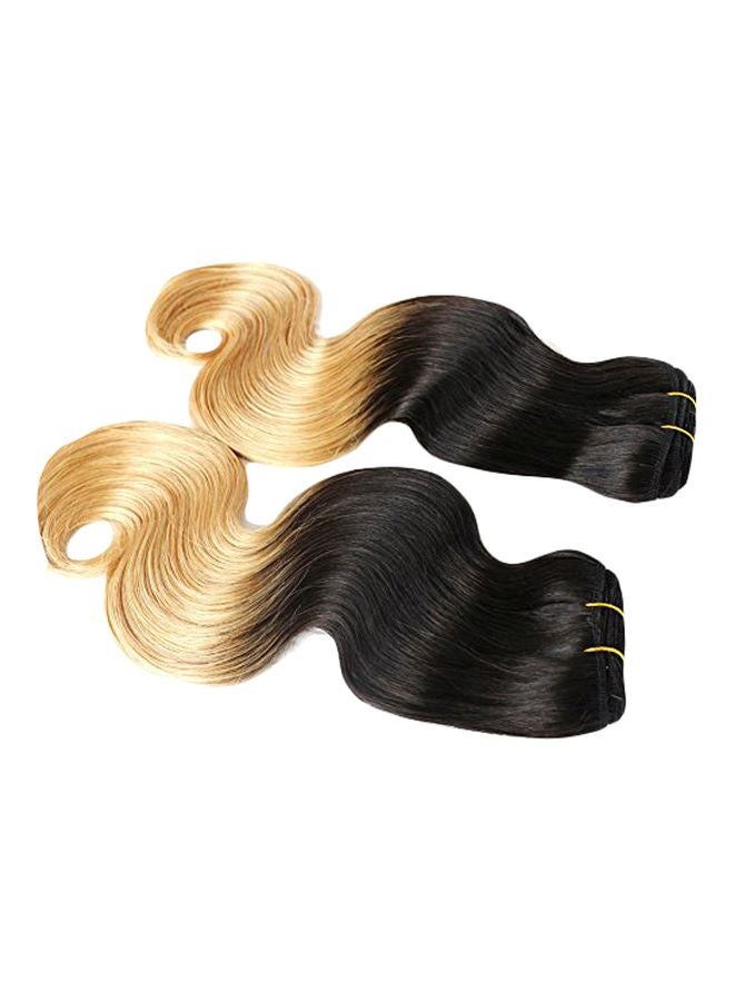 2-Piece Hair Extension Set Gold/Black 8inch - v1570889562/N30609777A_1