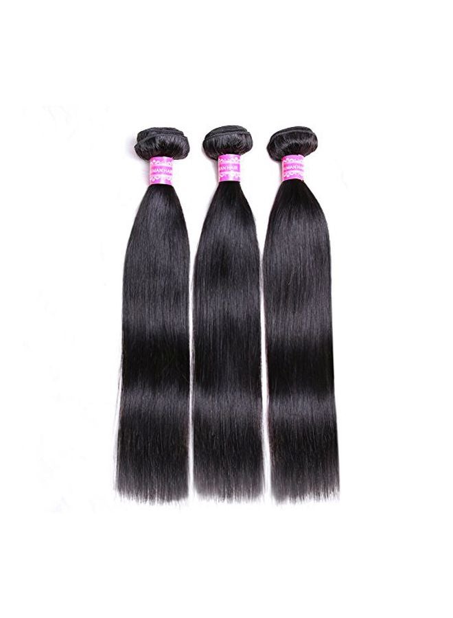 3-Bundle Straight Hair Extension Set Natural Black 8inch - v1570889582/N30609822A_2