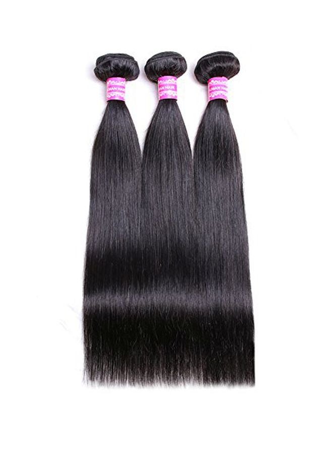 3-Bundle Straight Hair Extension Set Natural Black 8inch - v1570889583/N30609822A_3