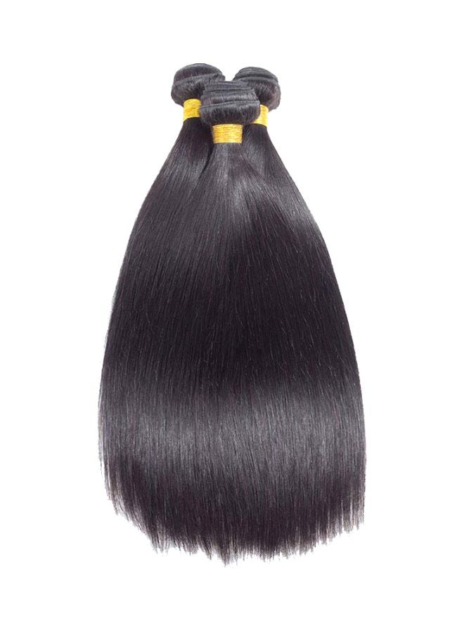 ROYAL IMPRESSION 3-Piece 10A Unprocessed Remy Stright Hair Wig Black 30inch 