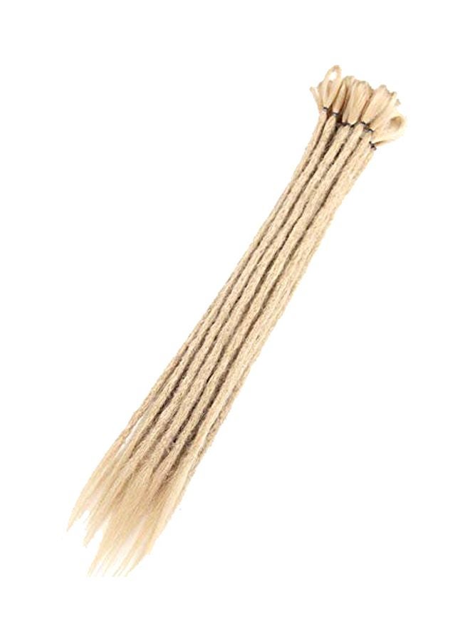 Dansama 10-Piece Handmade Dreadlocks Hair Extensions Gold 20inch  - Image 1
