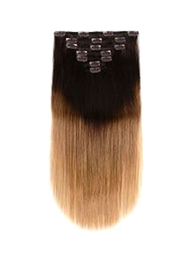 Winsky Pack Of 4 Clip In Hair Extensions Brown 12inch - Image 1