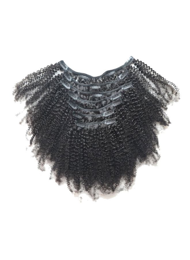 لوويجز مجموعة وصلات شعر برازيليّ كيرلي بمشبك مكونة من 7 قطع أسود 10بوصة - Image 1