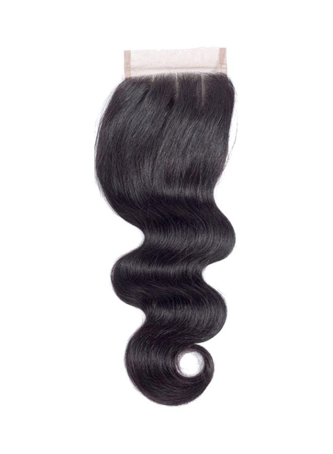 Pack Of 3 Brazilian Wavy Hair Extension With Lace Closure Black 10inch - v1570890047/N30610439A_1