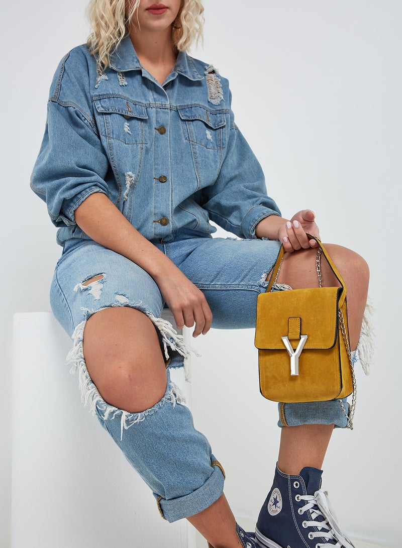 ONLY - Sandy Cross Body Bag Yellow - Image 1