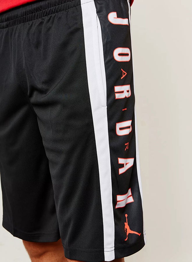 Nike 3 In Rise Shorts Black/White/Red - Image 3