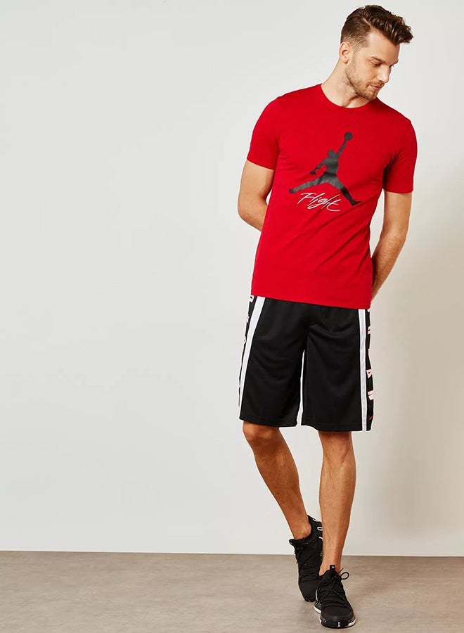 Nike 3 In Rise Shorts Black/White/Red - Image 4
