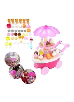 Generic Candy Cart Ice Cream Shop Supermarket Trolley Kids Toy With Light And Music  - Image 3