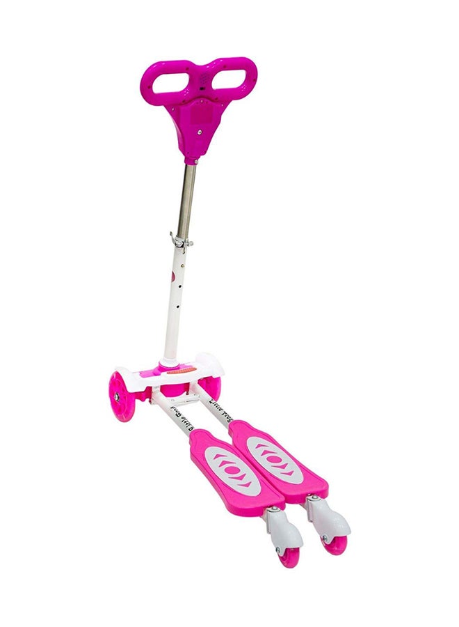 ميجاستار زلاجة سكوتر ثلاثية العجلات مع الموسيقي والأضواء وردي