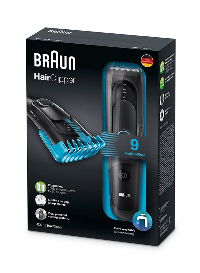 Fully Washable Hair Clipper Black/Blue