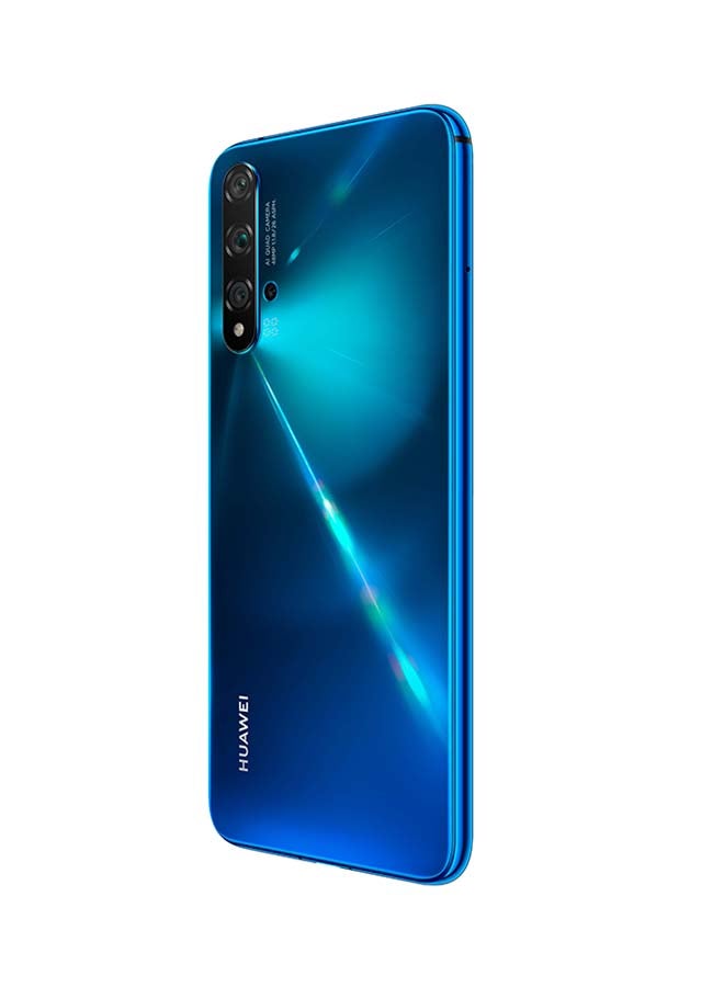 هواوي - موبايل نوفا 5T ثنائي الشريحة سعة 128 جيجابايت ذاكرة رام 8 جيجابايت ويدعم تقنية 4G LTE - أزرق  مشرق - Image 1