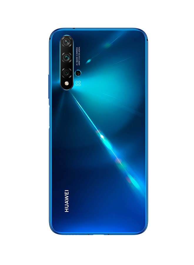 هواوي - موبايل نوفا 5T ثنائي الشريحة سعة 128 جيجابايت ذاكرة رام 8 جيجابايت ويدعم تقنية 4G LTE - أزرق  مشرق - Image 1