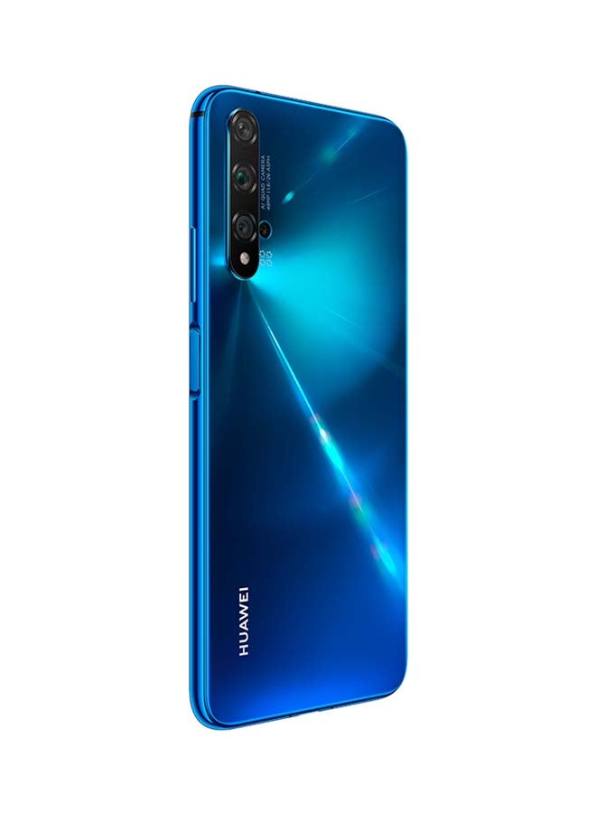 هواوي - موبايل نوفا 5T ثنائي الشريحة سعة 128 جيجابايت ذاكرة رام 8 جيجابايت ويدعم تقنية 4G LTE - أزرق  مشرق - Image 1