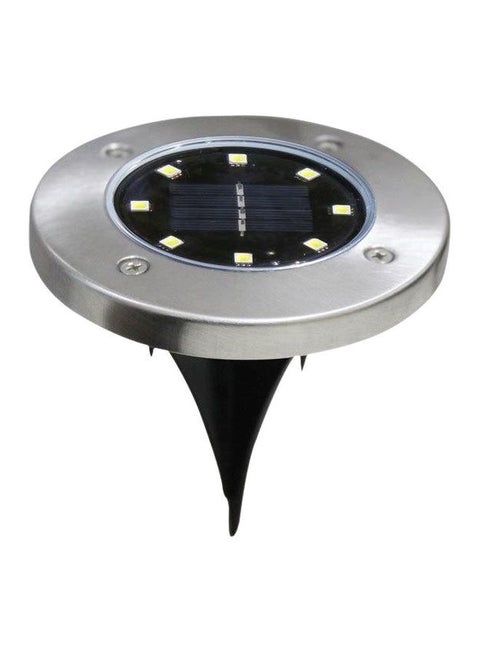 4-Piece LED Solar Light Black/Silver
