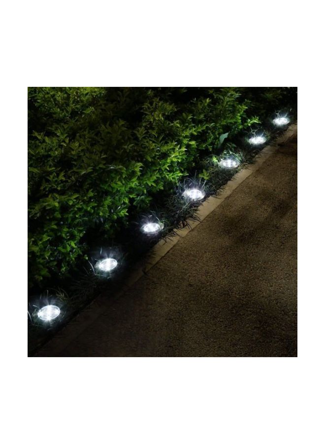 Generic 4-Piece LED Solar Ground Light White 116mm  - Image 4