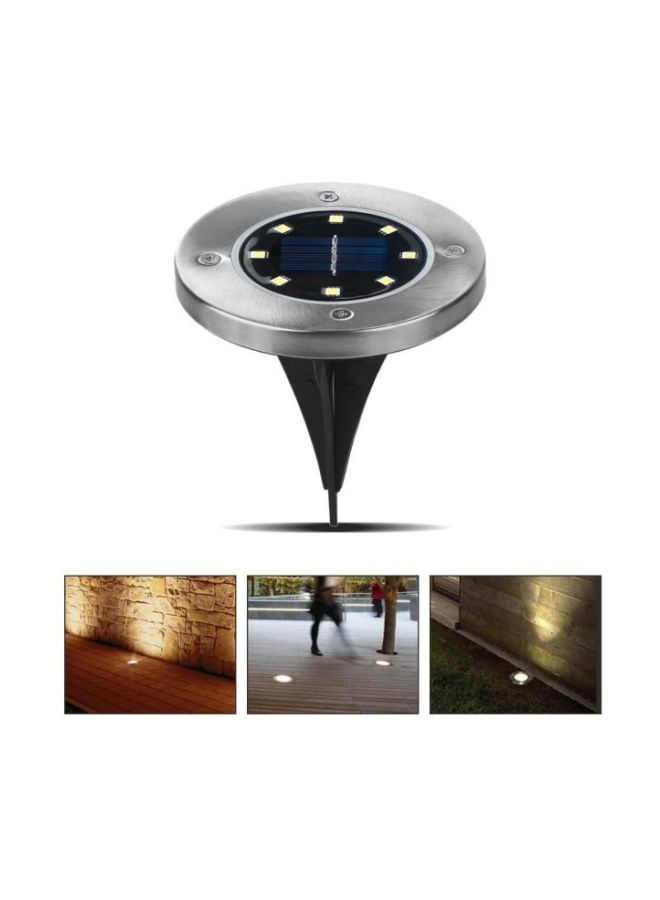 Generic 4-Piece LED Solar Ground Light White 116mm  - Image 5