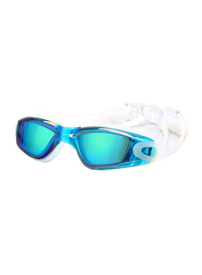 Generic Anti-Fog Swimming Goggles With Earplugs 