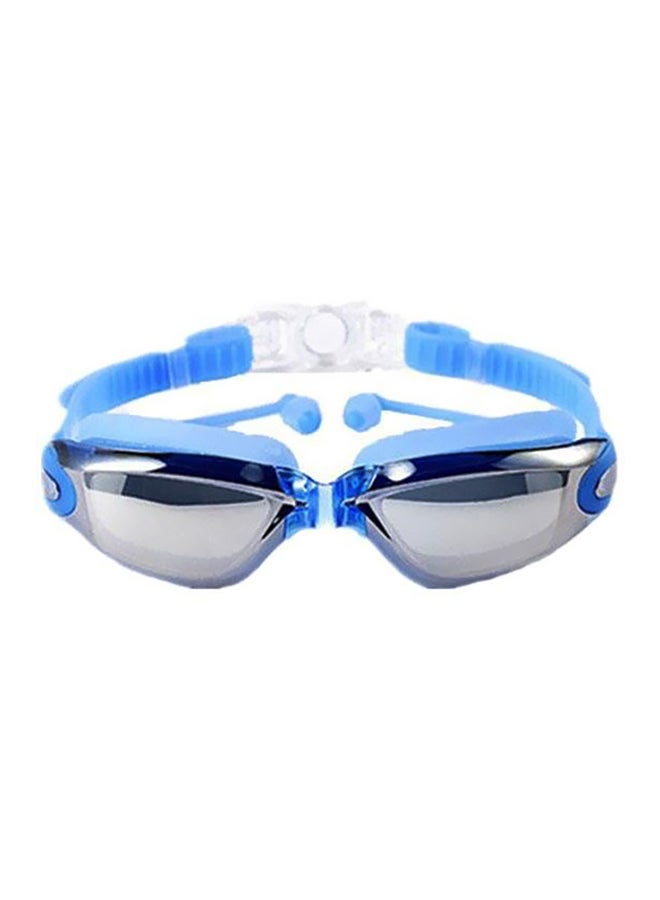 Generic Anti-Fog Swimming Goggles With Earplugs 