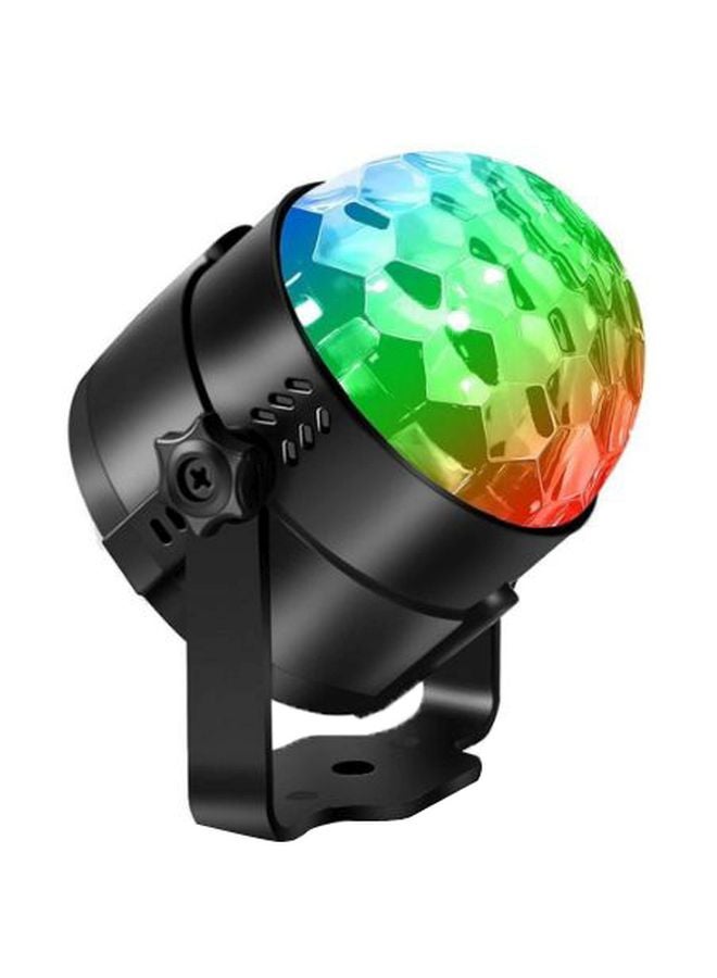 بيوينتي ضوء ديسكو LED بلون متغير مع جهاز تحكم عن بعد أسود