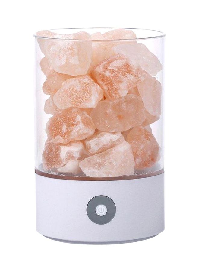 Natural Himalayan Crystal Salt Lamp Clear/White 5.55x3.7inch