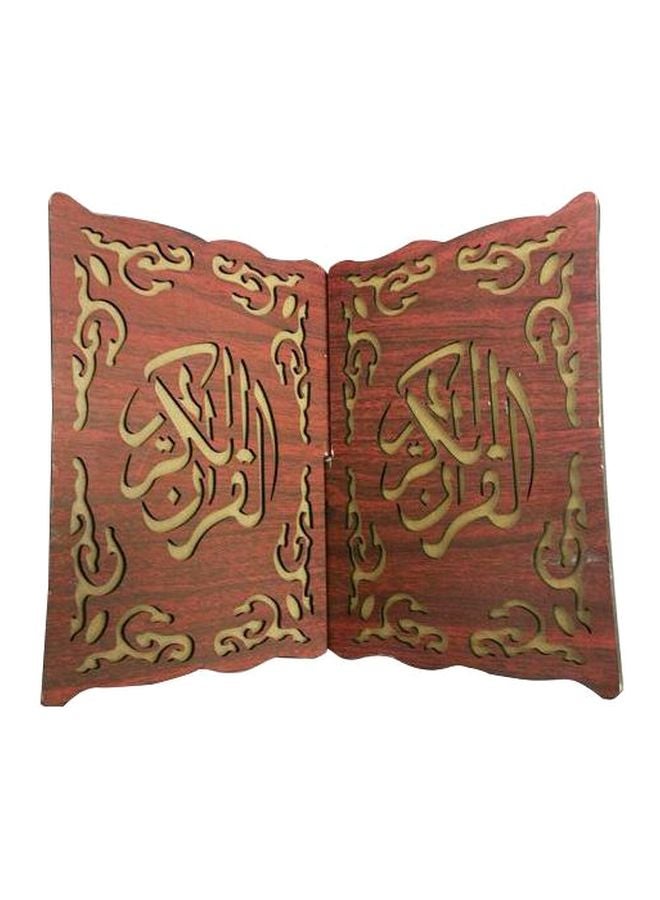 حامل كتاب خشبي بني