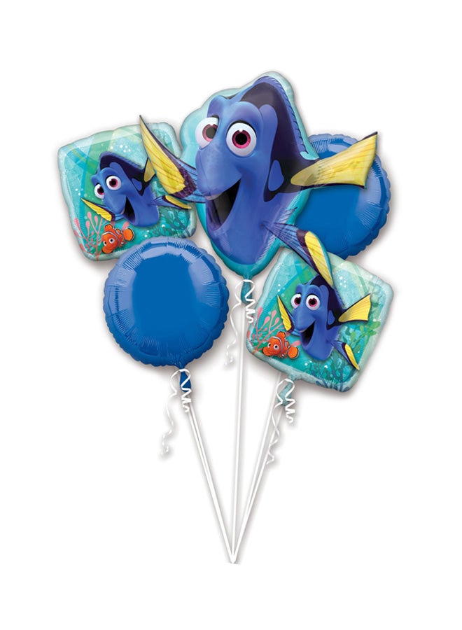 أمسكان بالون عيد ميلاد بتصميم فيلم Finding Dory من 5 قطع - Image 1
