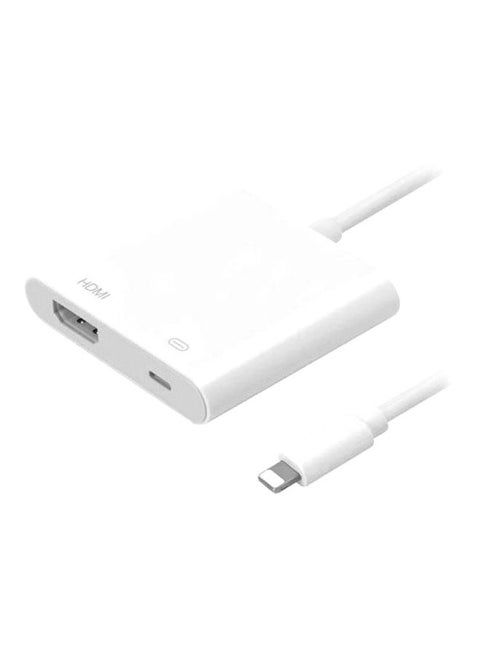 HDMI To Lightning Adapter White