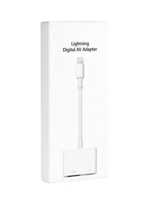 Lightning To HDMI AV Adapter White/Silver
