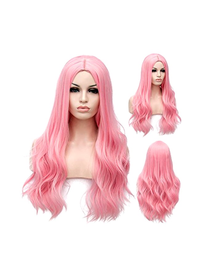 Wavy Curly Costume Hair Wig Pink - v1571049481/N30638372A_1