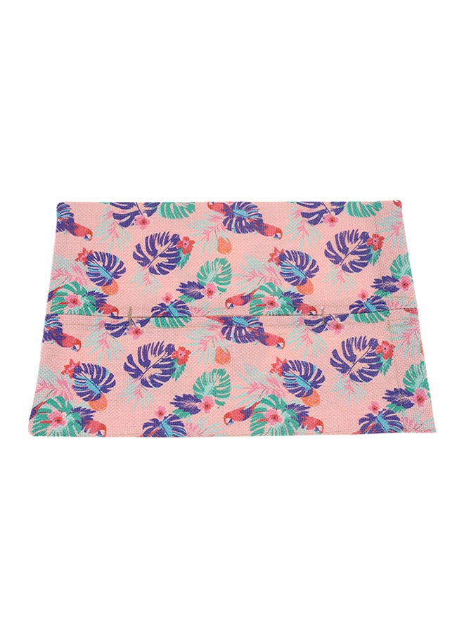 Sharpdo Printed Design Tissue Storage Box Pink/Green/Purple 25x17.5cm - Image 1