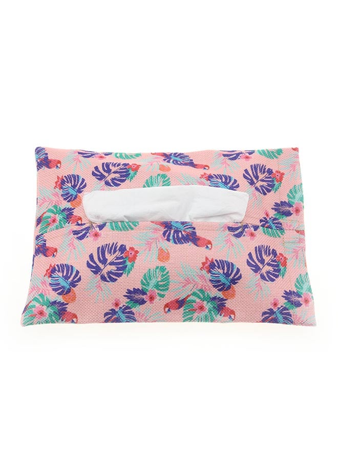 Sharpdo Printed Design Tissue Storage Box Pink/Green/Purple 25x17.5cm - Image 2