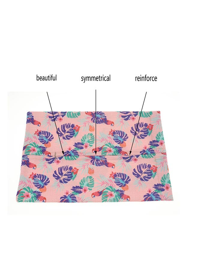 Sharpdo Printed Design Tissue Storage Box Pink/Green/Purple 25x17.5cm - Image 3