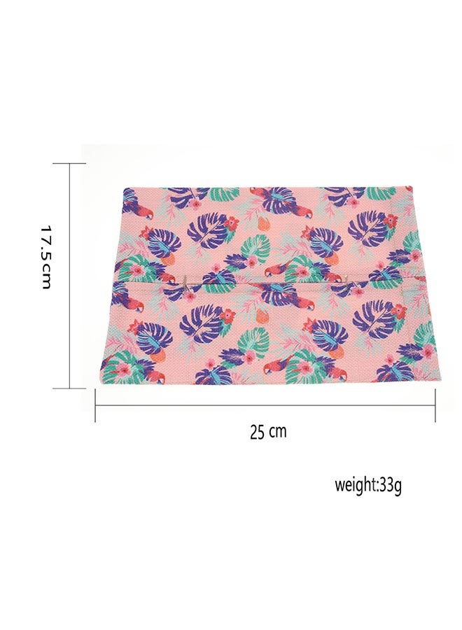 Sharpdo Printed Design Tissue Storage Box Pink/Green/Purple 25x17.5cm - Image 4