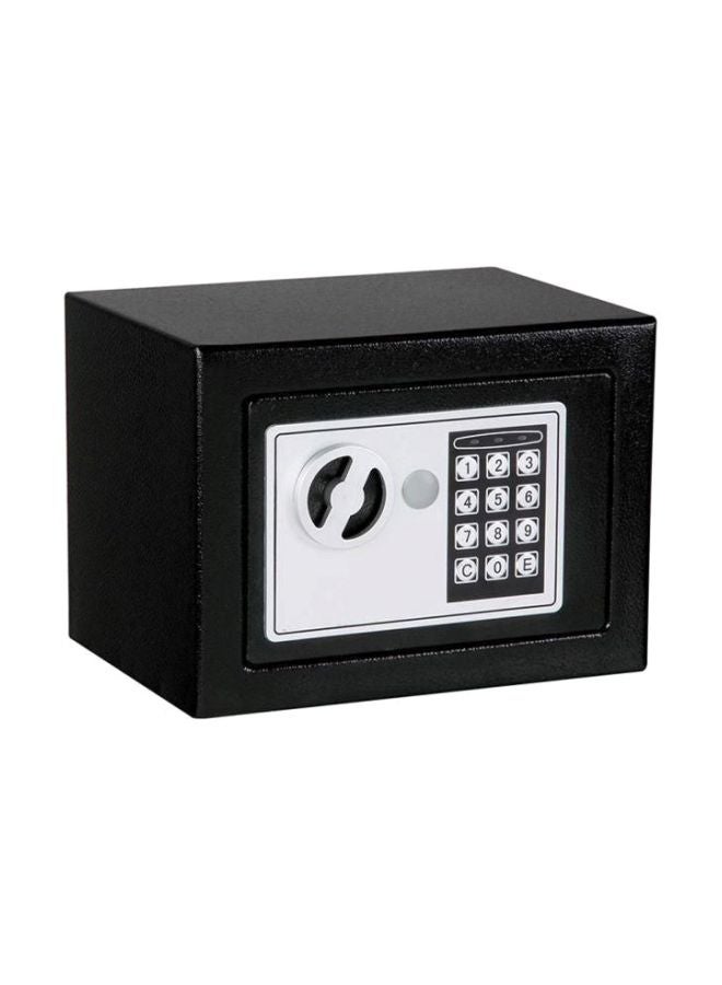 Electronic Digital Safety Box Black/White 17.8x22.8x17.8centimeter