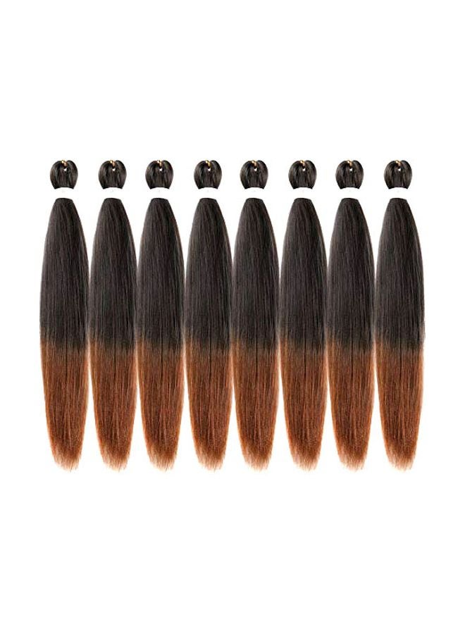 ريفر وود مجموعة وصلات شعر مفرود بألوان متدرجة مكونة من 8 قطع