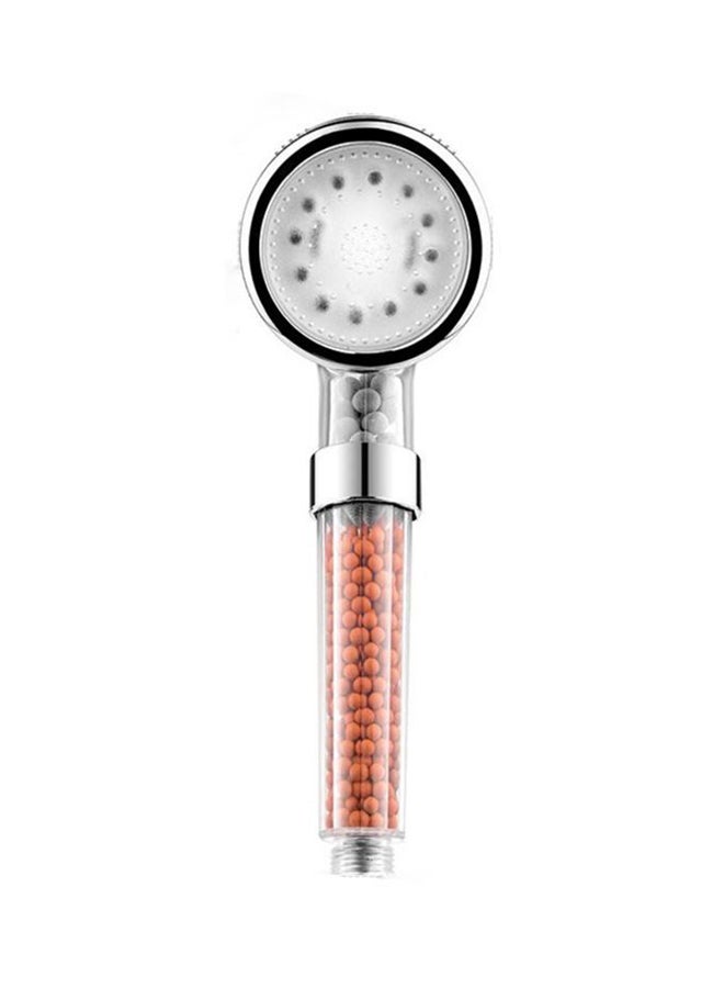 Led Shower Head Sprinkler Negative Ions Anion Temperature Sensor Silver 15cm - Image 1