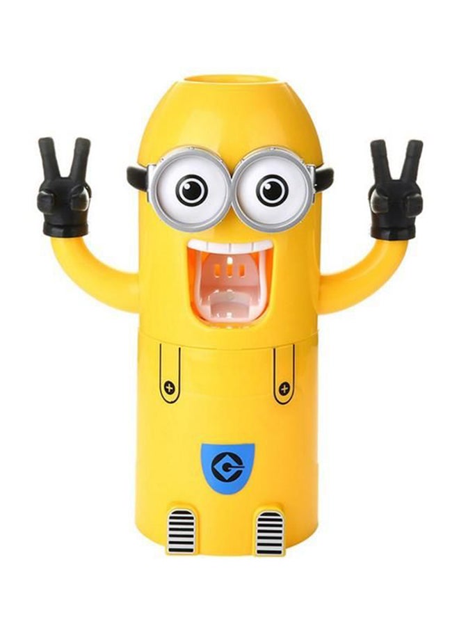 Mini Toothpaste And Toothbrush Holder Yellow 15centimeter - Image 1