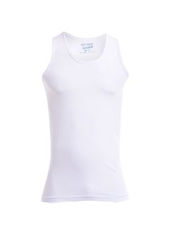 COTTONIL Pack Of 3 Sleevless Undershirts White  - Image 2