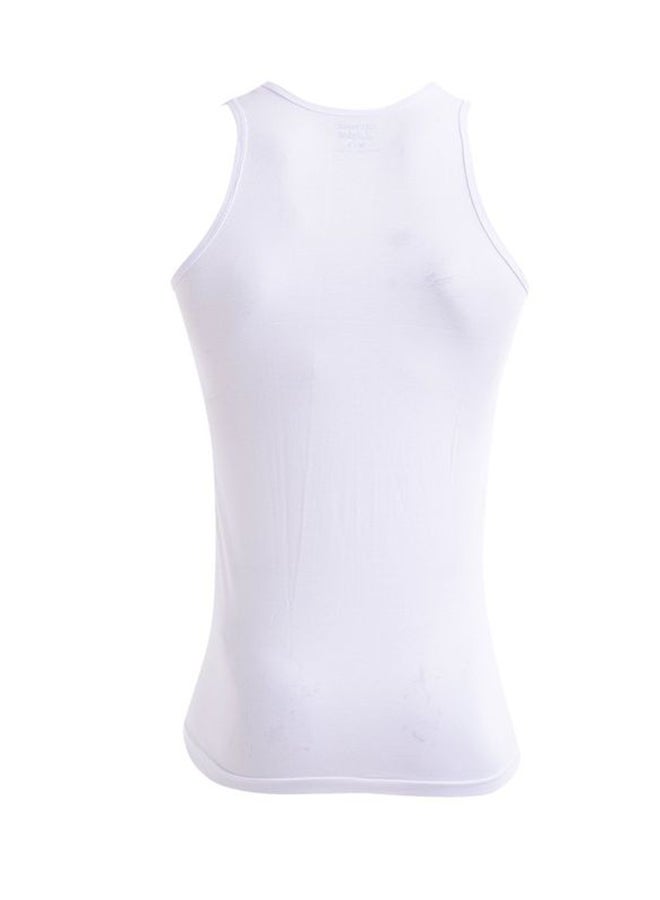 COTTONIL Pack Of 3 Sleevless Undershirts White  - Image 3