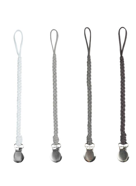 4-Piece Baby Stylish Handmade Material Comfortable Pacifier Holder Strap