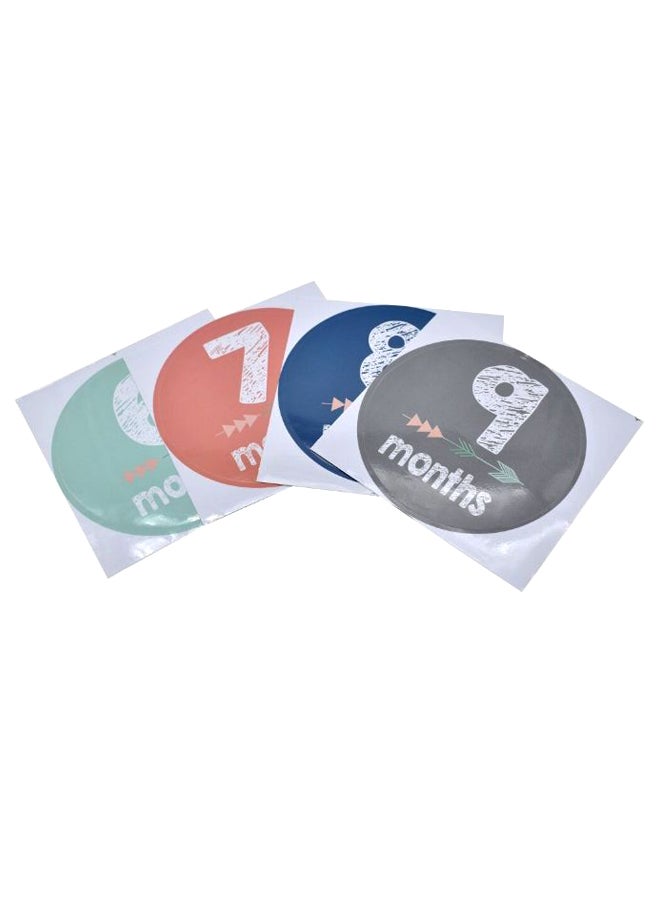 12-Piece DIY Baby Monthly Stickers Set - Image 2