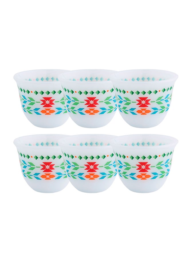 Alsaif - 6-Piece Cawa Cup Set Multicolour 12cm - Image 1